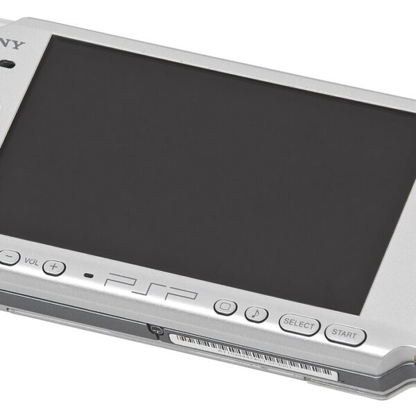 Sony PSP-3000 handheld in silver